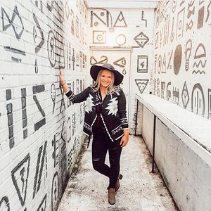 Western fringe cardigan